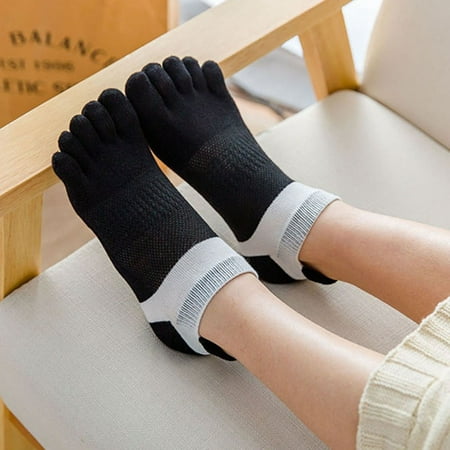 

Women Socks Stocking Breathable Two-Color Five Toes Casual Sport Soft Fashion