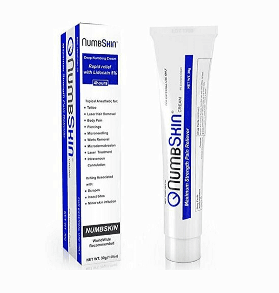 Lidocaine Cream 30 gr Skin Numbing Tattoo or Removal