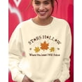 thumbnail image 5 of MOUSYA Crewneck Sweatshirt for Women Fall Leaf Graphic Sweatshirts Vacation Long Sleeve Drop Shoulder Pullover, 5 of 9
