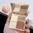 thumbnail image 1 of 4-Color Contouring Makeup Palette Set with Foundation and Highlighter, Nose Shadow Available in 2 Styles, 1 of 8