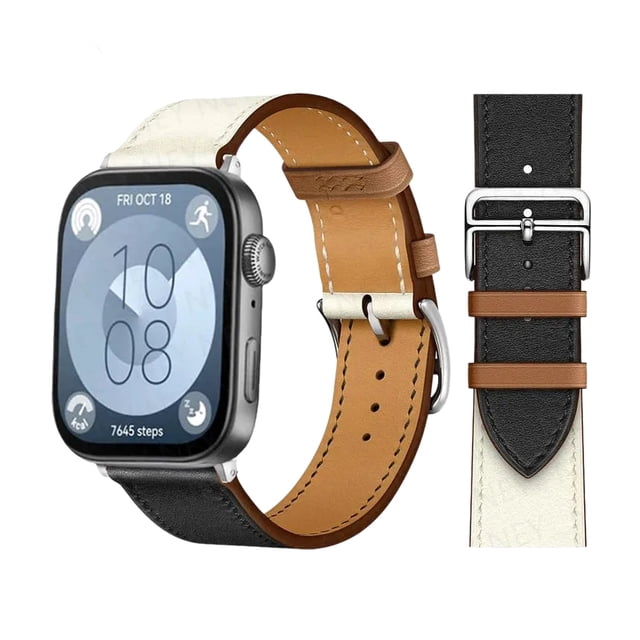Correa De Cuero Para Huawei Fit 3 Y 4 + Hebilla + 1 Mica