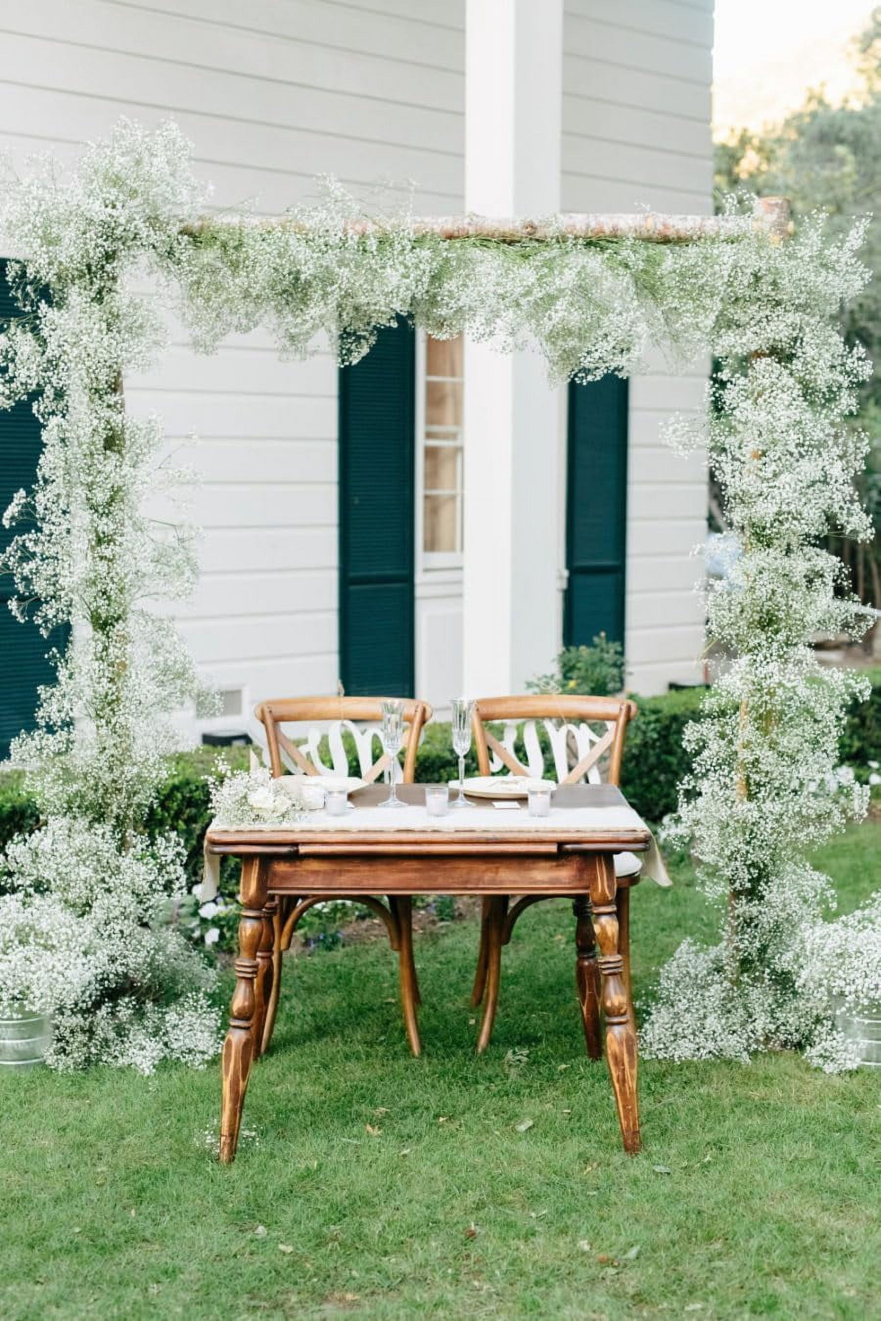 30 PCS Babys Breath Artificial Flowers Fake Babys Breath Flowers Artificial Bulk White Gypsophila Bouquets Real Touch Faux Flowers for Wedding Floral Arrangement Party Home Decoration