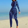 thumbnail image 3 of MuXiKeJi Clothes Swimsuits for Women Modest Full Cover Swimwear Short Top Pants Hijab Swimsuit Rashguard, 3 of 4