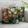 thumbnail image 3 of Nawypu Spring Summer Butterfly Throw Pillow Covers Outdoor Butterfly Quato Farmhouse Pillowcover for Bench Sofa Home Outdoor Spring Decor,, 3 of 5