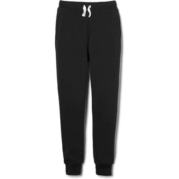 French Toast Boys' School uniform Fleece Jogger, Black, XXL (18/20)