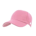 thumbnail image 5 of SPRING PARK Unisex Solid Color Men Women Breathable Casual Anti-UV Button Sunhat Baseball Cap Outdoor Hat, 5 of 6