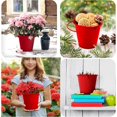 thumbnail image 3 of Small Metal Bucket with Handle, Beach Toys Mini Bucket for Partys Decoration, Classroom, Desktop Storage Bucket,8pcs B, 3 of 5