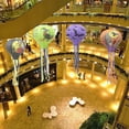 thumbnail image 3 of 12 Inch Halloween Paper Pumpkin Hanging Lights Lantern Decoration Party, 3 of 5