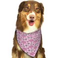 thumbnail image 6 of Naloa Cute Watermelon Flamingo Dog Bandanas 1PC Washable Triangle Dog Scarfs Premium Durable Fabric, for Small Medium Large Dogs and Cats, 6 of 6