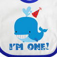 thumbnail image 4 of Inktastic Whale 1st Birthday Boys or Girls Baby Bib, 4 of 4