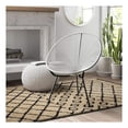 thumbnail image 4 of Alarah Modern Wire Lounge Chair in White, 4 of 5