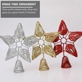 thumbnail image 4 of EXHUMKY Golden Christmas Tree Topper Star Ornament, 1Pc Iron Art Decorative Holiday Decoration, 4 of 8