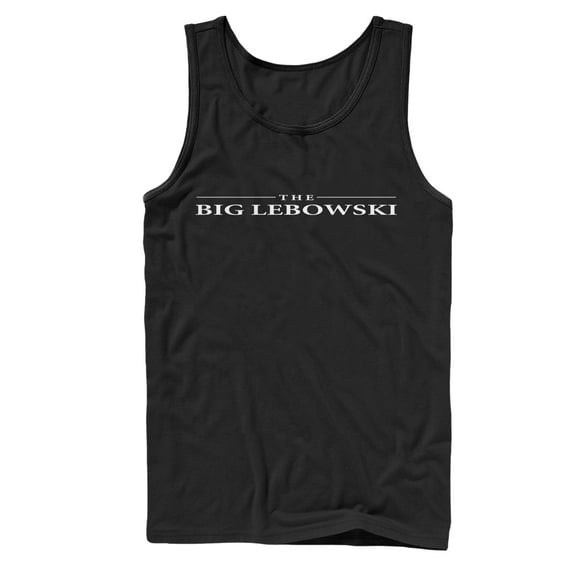 Men's The Big Lebowski Classic Logo  Tank Top Black Medium