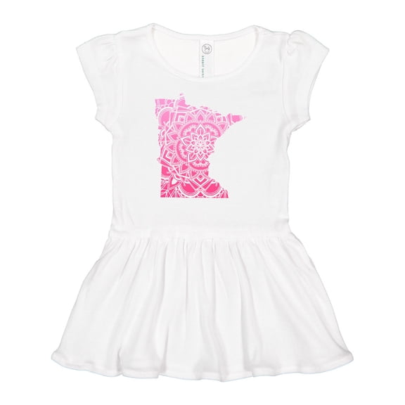 Inktastic Minnesota Silhouette Mandala Girls Baby Dress
