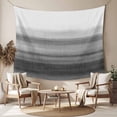 thumbnail image 2 of Black White Ombre Tapestry for Bedroom Wall Hanging Tapestry, Vintage Minimalism Abstract Stripes Ceiling Backdrop Tapestries Poster Blanket Wall Decor for Teens Room Living Room Dorm 59" x 79", 2 of 8