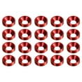 thumbnail image 1 of Uxcell 20pcs Arandela Avellanada M5 Arandelas de Acabado de Aleación de Aluminio Anodizado, Rojo, 1 of 6