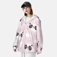 thumbnail image 4 of Pofeuu Cute Panda Print Sun Protection Outdoor Lightweight Full Zip UV Cooling Hoodie Long Sleeve Summer Clothing for Outdoor Hiking-XX-Large, 4 of 5
