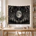 thumbnail image 5 of Moon Stars Full with Crater Textures Detailed Enclosed, Spooky Gothic for Gothic Decor Fans, Dark Art Decor, Halloween Gift, Tapestry Wall Hanging for Bedroom and Dorm, 5 of 7