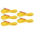 thumbnail image 2 of TENS Wire, Flexible Yellow 5pcs Replacement Clip Electrode  Wire  for Therapeutic Device, 2 of 8