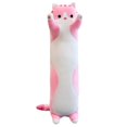 thumbnail image 1 of Plush Toy Cat Long Cotton Cute Cat Doll Plush Toy Soft Cotton Stuffed Sleep Pillow pink, 1 of 4