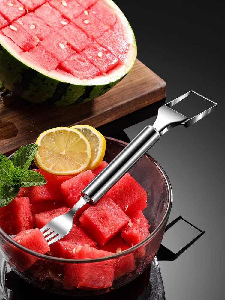 Watermelon Slicer Watermelon Cutter 2in1 Melon Cutter Stainless Steel