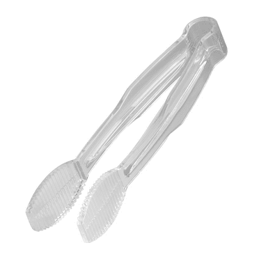 Cambro 6" Camwear Flat Grip Grill Tongs, 12PK, Clear, TG6-135