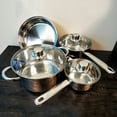 thumbnail image 3 of Gibson Home Landon 7-Piece Stainless Steel Cookware Set, 3 of 4