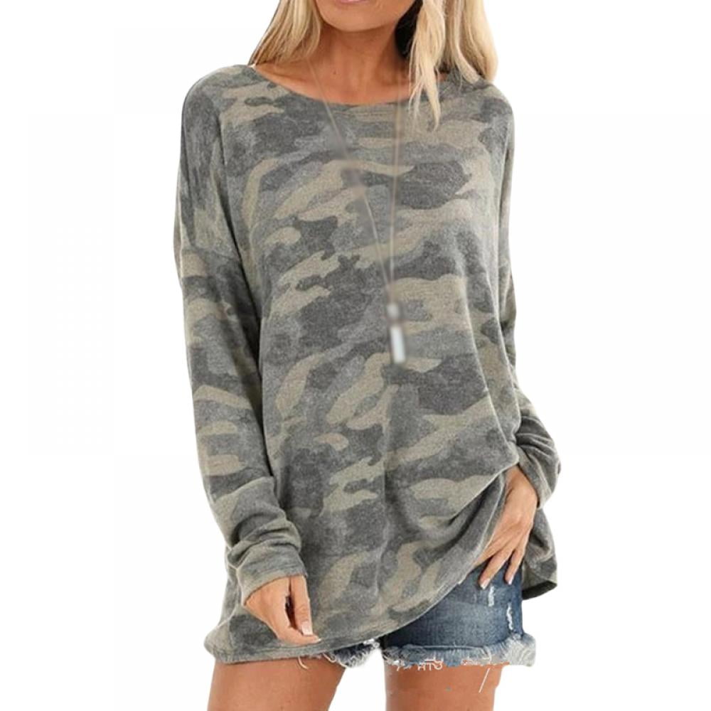 Women Sweatshirts Crew Neck Long Sleeve 