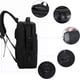 thumbnail image 3 of Rawiri Mochila para portátil de negocios, mochila impermeable para portátil, mochila escolar de 15,6 pulgadas con puerto de carga USB, mochila de viaje informal para viajes escolares, trabajo, camping, 3 of 6