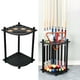thumbnail image 3 of Soporte para caña de billar independiente de 8 agujeros con soporte para bebidas y soporte para bolas de billar Negro, 3 of 9