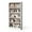 White, variant on LITTLE TREE 72 Inch Tall Bookcase, Freestanding 6-Tier Library Bookshelf with Closed Shelves, Large Open Bookcases Organizer Wooden Display Shelving Unit for Bedroom Living Room Office, Black