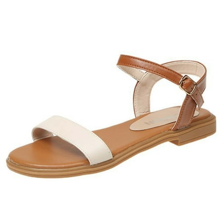 

Women Flat Sandals Cute Boho Sandals 2023 Travel Slide Sandals Wedding Dresssy Low Wedge Sandals Summer Beach Oceanside Holiday Sandals