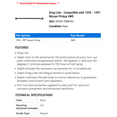 thumbnail image 2 of Drag Link - Compatible with 1995 - 1997 Nissan Pickup 4WD 1996, 2 of 2