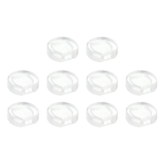 Earring Pads, 24pack Silicone Clip-on Earring Backs, Soft Earring Backs Replacements Earrings Cushions (Clear,9x9mm)