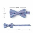 thumbnail image 7 of HISDERN Bow Ties for Men Pre-tied Paisley Bow Ties Pocket Square Set Men's Bowtie Wedding Party, 7 of 7
