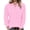 Pink, variant on TARAINYA Women Hoodie Pullover Long Sleeve Casual Hooded Sweatshirt with Pocket Fall Winter Tops