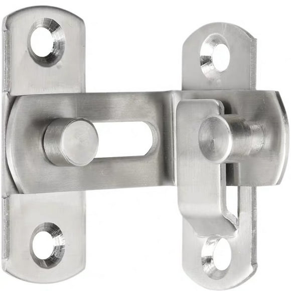 304 Stainless Steel Door Buckle Latch 90 Degree Right Angle Sliding Door Chain Locks
