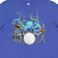thumbnail image 4 of Inktastic Cute Blue Octopus Drumming Youth T-Shirt, 4 of 5