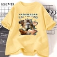 thumbnail image 4 of Capybara-Camiseta con estampado de animales para hombre y mujer, camisa informal de algodón de manga corta con cuello redondo, ropa de calle estética, 4 of 5