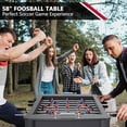 thumbnail image 6 of SUGIFT 58 Inch Full Size Foosball Table, Competition Arcade Soccer Game Table with Leg Levelers, 6 of 7