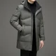 thumbnail image 4 of Chaqueta de plumón para hombre, ropa de diseñador de lujo rellena de plumón de pato, chaqueta de invierno 2024, ropa larga, gruesa y resistente al frío, informal, 4 of 4