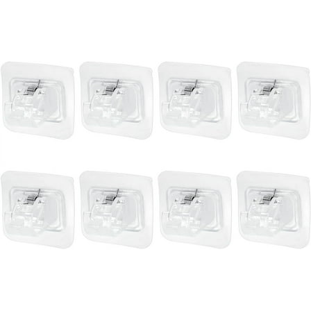 Curtain Rod Bracket No Drilling, Adhesive Curtain Rod Holder Hooks, No Drill Curtain Rod Brackets Hanger Clamp for Home