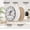 White L, variant on Funny Round Silent Non-Ticking Analog Wall Clock Printed with No Drinking Until After 5 Clock Slogan, Minimalist Decorative Timepiece for Office Kitchen Living Room Bedroom Daily Layout
