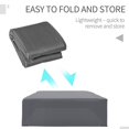 thumbnail image 4 of Outsunny Housse de Mobilier de Patio Extérieur, Imperméable, Anti-UV, Gris, 4 of 10