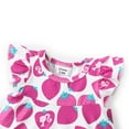 thumbnail image 5 of Barbie Baby/Toddler Girls 1pc Strawberry Allover Print Ruffle-sleeve Dress Size 6-18M, 5 of 8