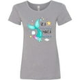 thumbnail image 3 of Inktastic Be a Mermaid Make a Splash Blue Mermaid Tail Women's T-Shirt, 3 of 5