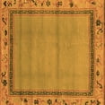 thumbnail image 1 of Ahgly Company Indoor Square Oriental Orange Asian Inspired Area Rugs, 3' Square, 1 of 4