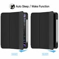 thumbnail image 3 of JETech Case for iPad Pro 11 Inch 2022/2021/2020 Model (4th/3rd/2nd Generation), with Pencil Holder, Support 2nd Pencil Charging, Slim Tablet Cover with Soft TPU Back, Auto Wake/Sleep (Black), 3 of 8