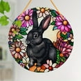 thumbnail image 4 of Easter Decorations Bunny 2D Acrylic Hanging Ornament 3.94in for Home Window Decor, Spring Easter Decor Gift for Kids Basket Stuffers, 4 of 6