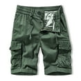 thumbnail image 2 of fartey Camo Shorts for Men with Multiple Pockets Button Zipper Elastic Waist Baggy Cargo Short Casual Hiking Sports Outdoors Short, 2 of 3